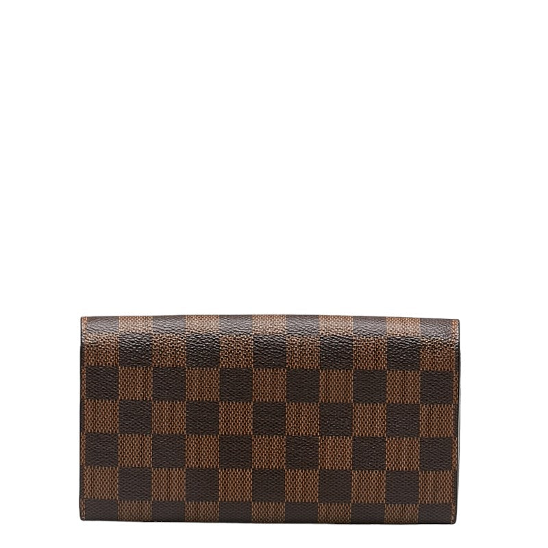Louis vuitton Damière N61734 Long Wallet PVC/Leather Brown