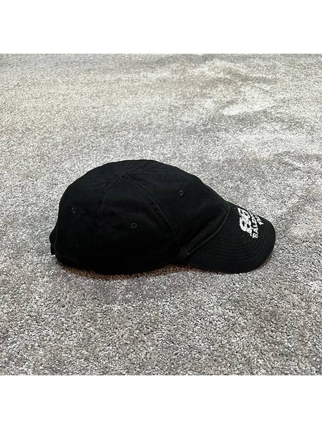 Luxury Balenciaga Trending 2026 Hand Draw BB Icon Ball Cap Black