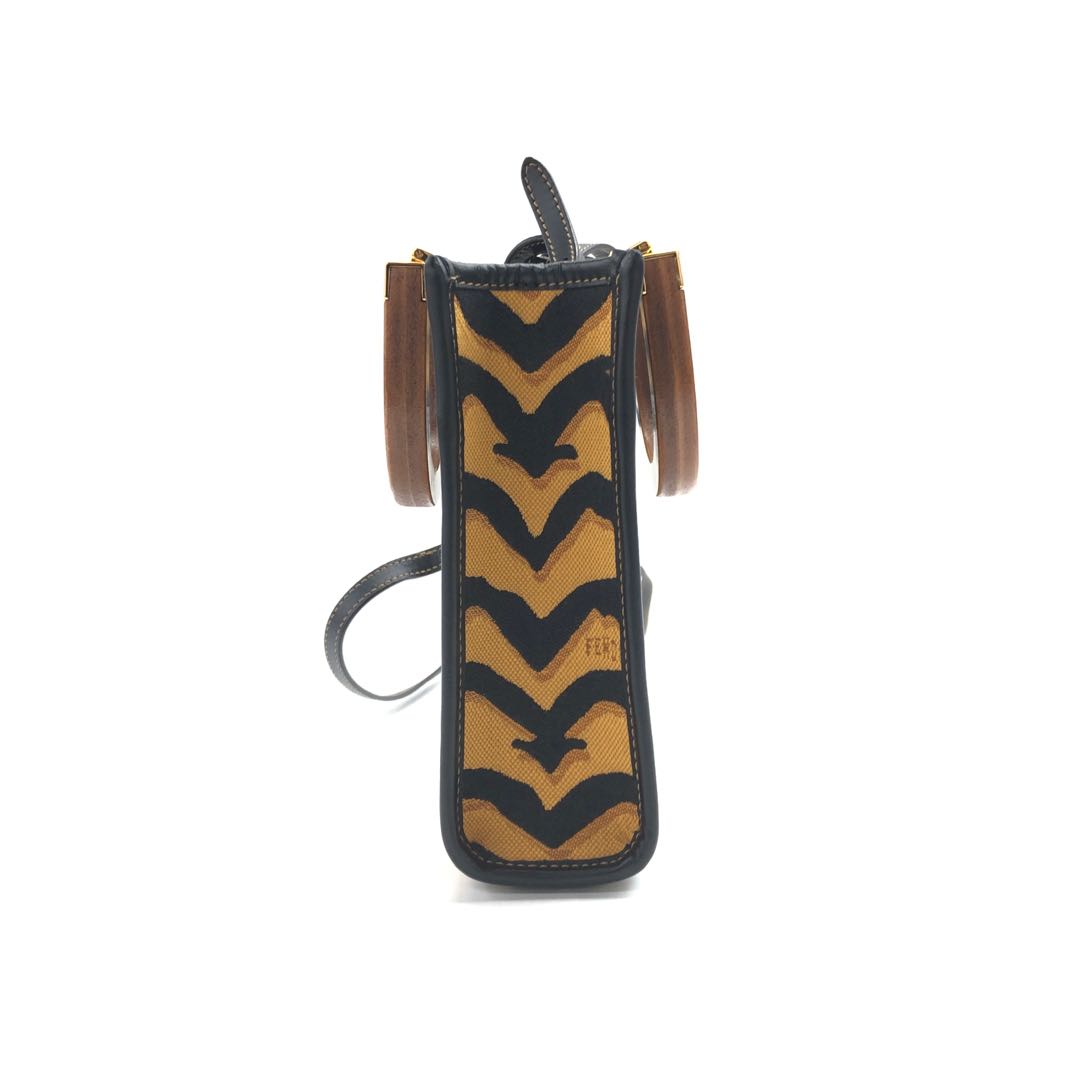 Fendi Zucchino Canvas Handbag