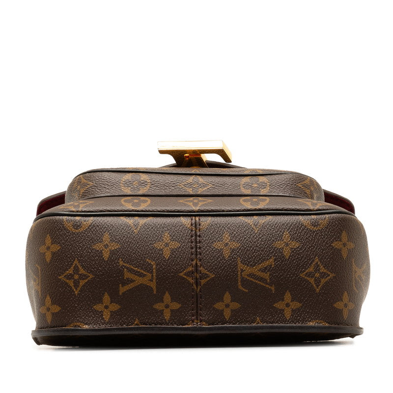 Louis Vuitton Monogram Patch Chain Shoulder Bag M45592 Brown PVC Leather Louis Vuitton