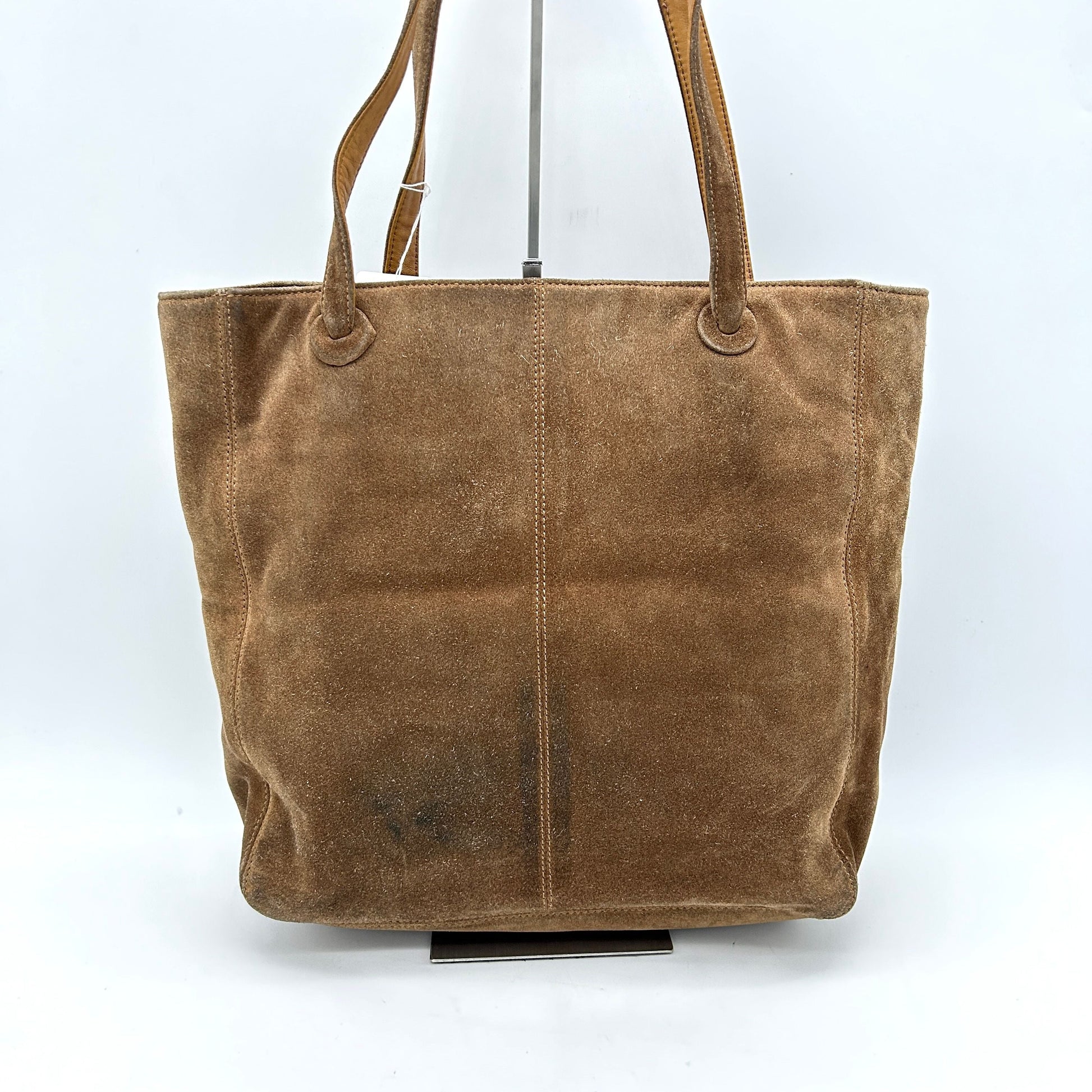 Chanel Brown Suede CC Logo Shopper Tote Bag ch8865bg