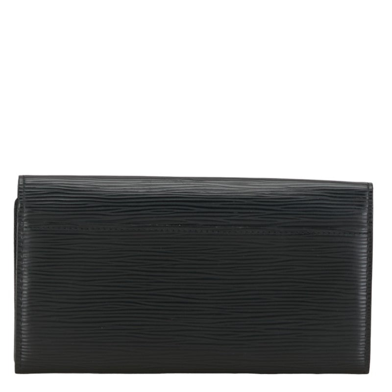 Louis Vuitton Epi Portefolio Sarah Long Wallet M60582 Black Leather Louis Vuitton