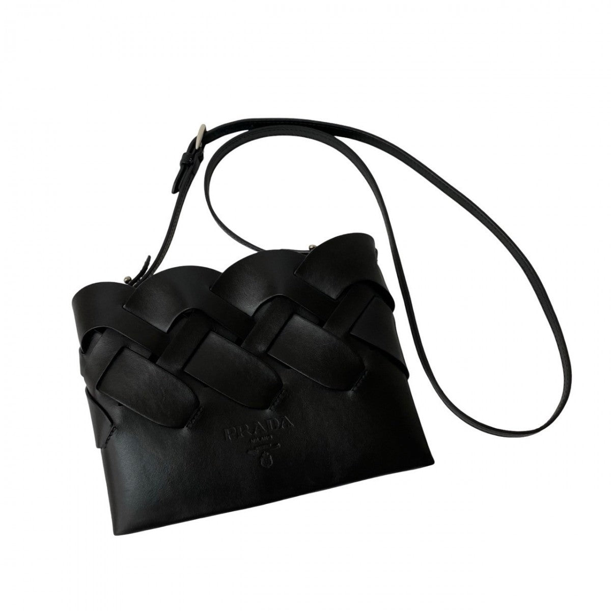 PRADA Shoulder Bag leather black - Style 16