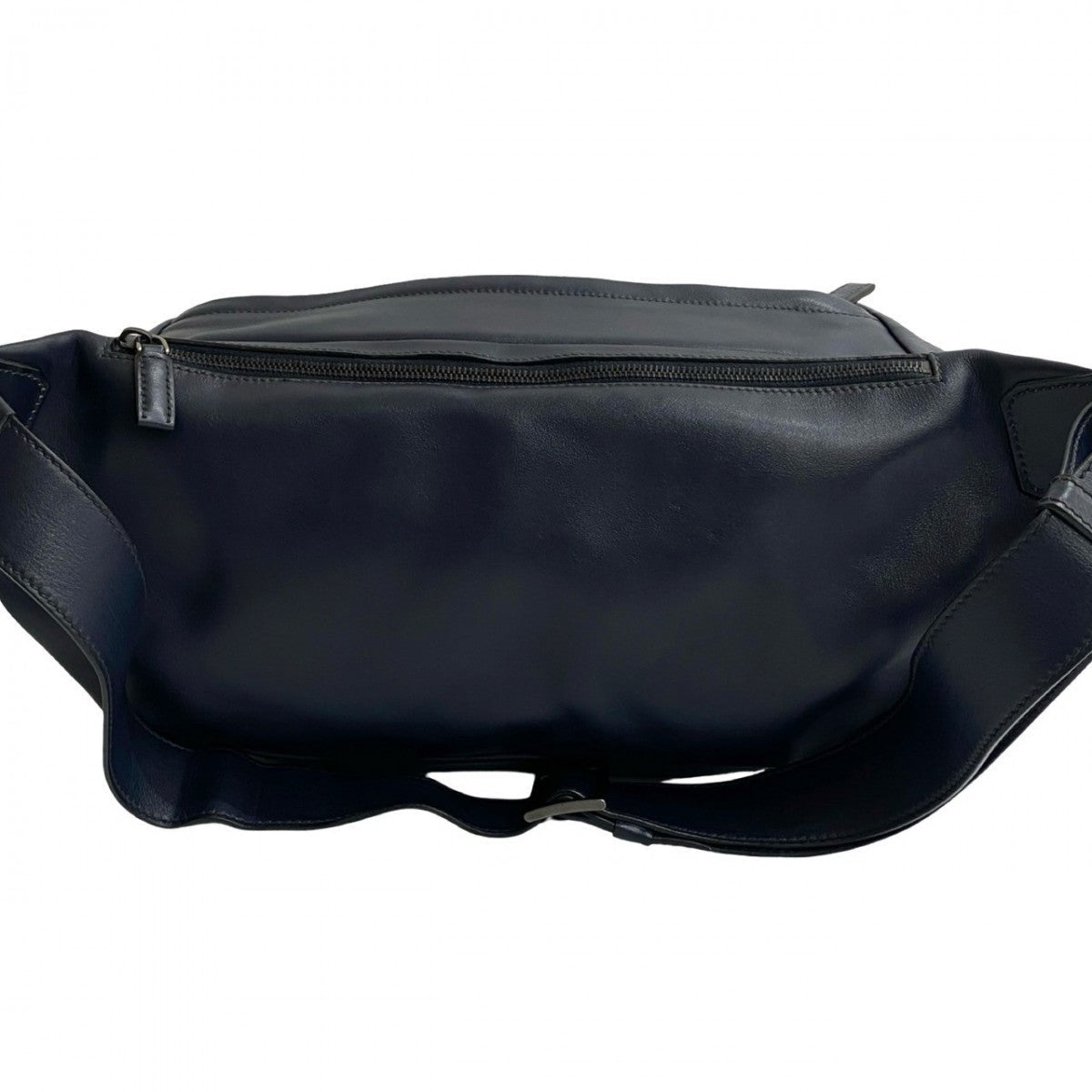 PRADA Shoulder Bag leather Navy - Style 3