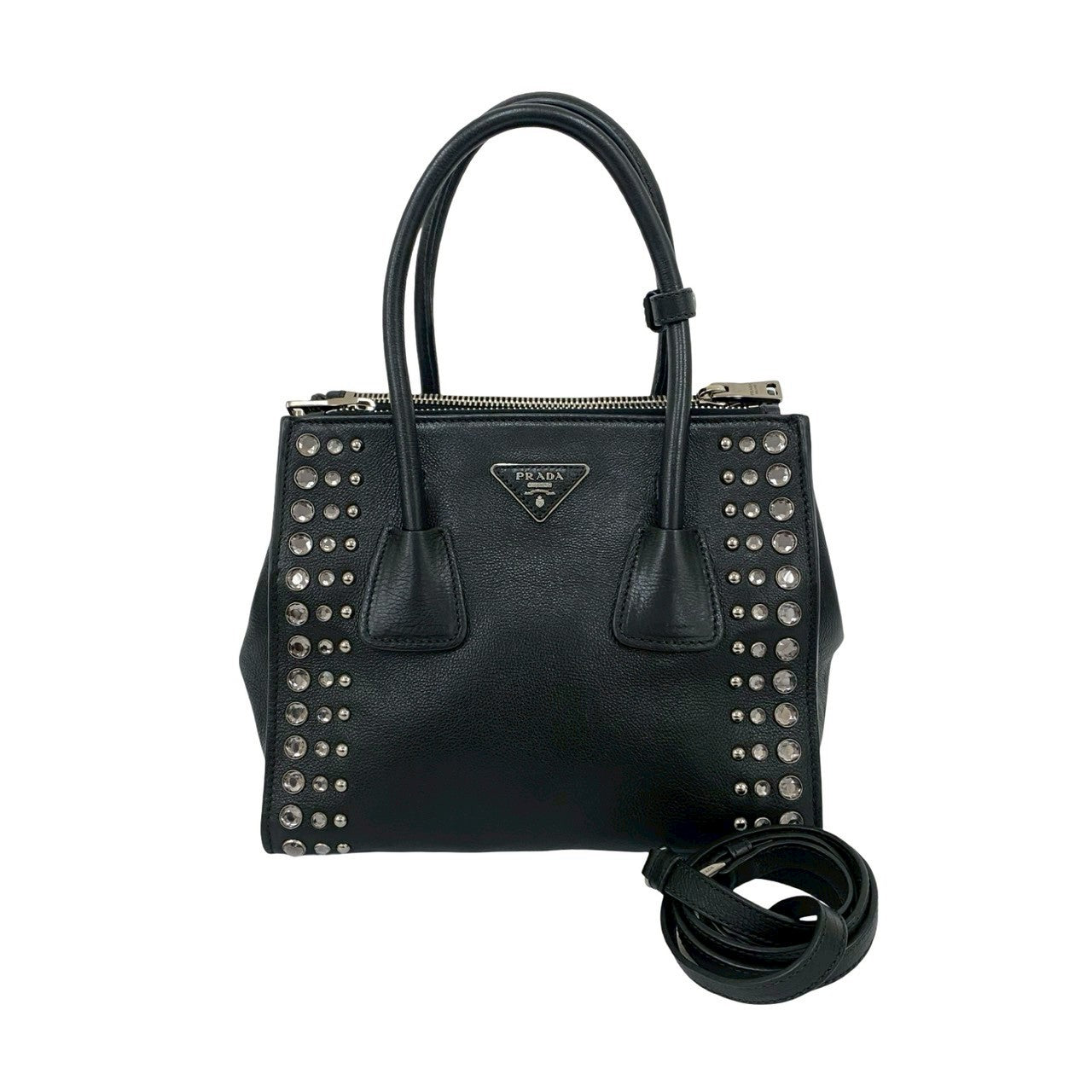PRADA Shoulder Bag leather black - Style 2