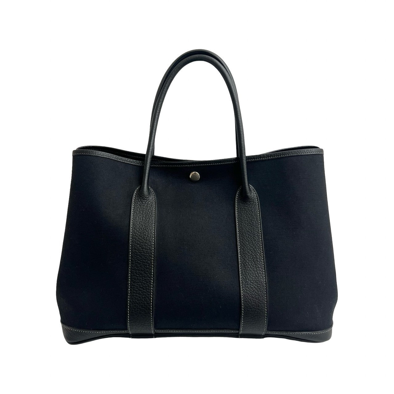 HERMES Tote Bag Towar Officier black Garden party PM