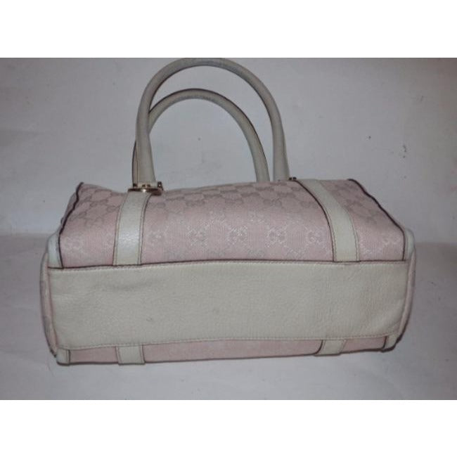 Gucci Leather Canvas Handbag