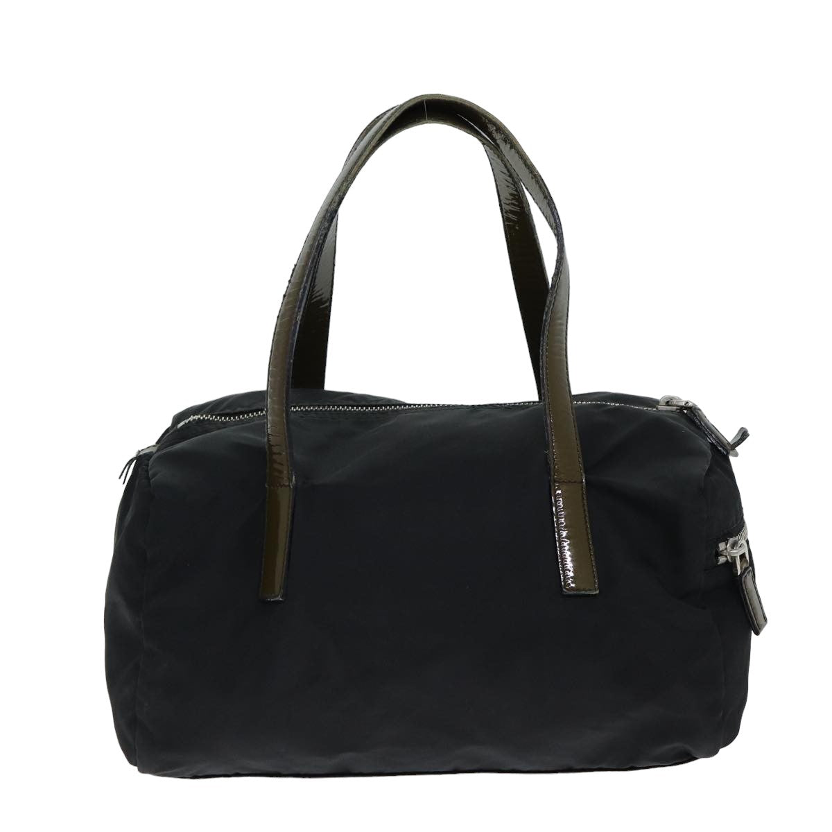 PRADA Nylon Hand Bag Black Auth