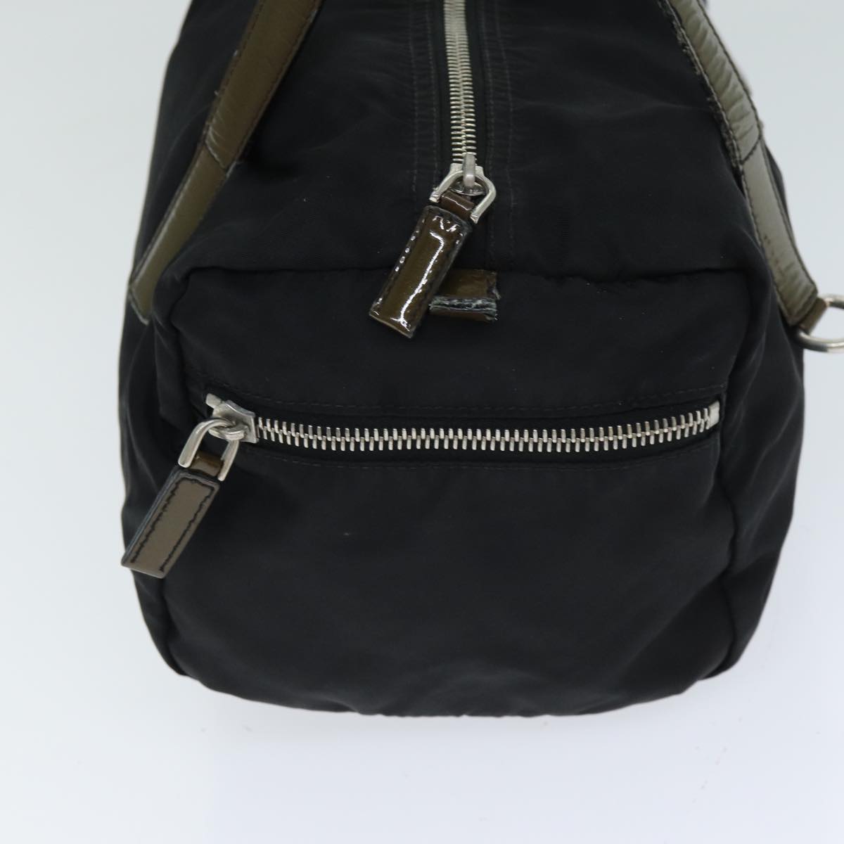 PRADA Nylon Hand Bag Black Auth