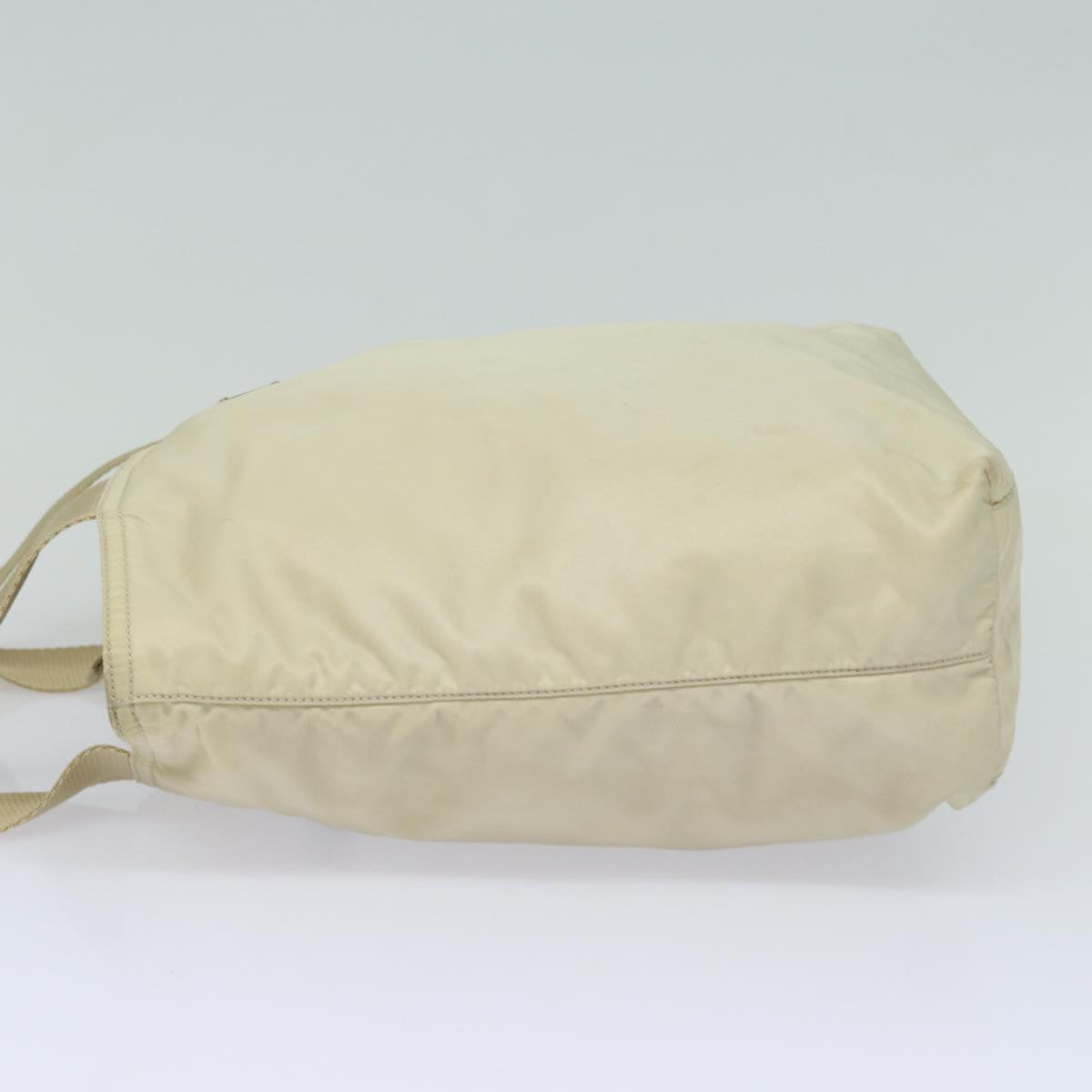 PRADA Nylon Tote Bag Beige Auth