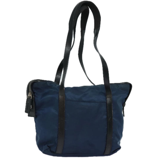 PRADA Nylon Shoulder Bag Blue Auth