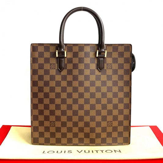 LOUIS VUITTON Tote Bag Leather, PVC Brown Damier Venice PM Women(Unisex)