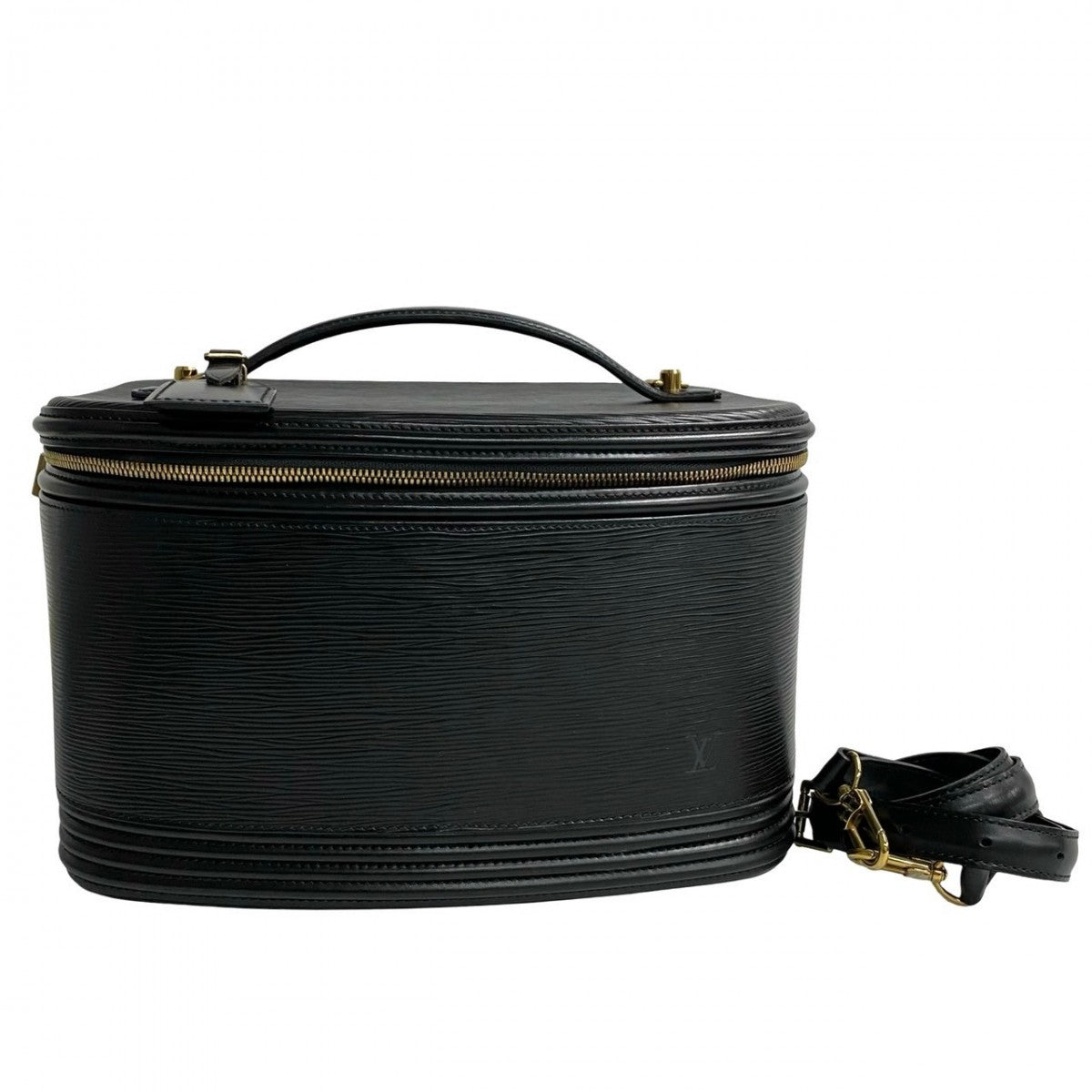 LOUIS VUITTON Handbag Epi Leather black 2-way handbag Epi Nice vanity Women