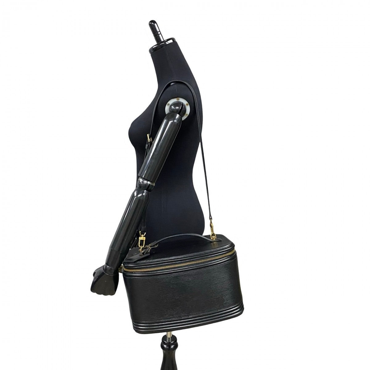 LOUIS VUITTON Handbag Epi Leather black 2-way handbag Epi Nice vanity Women