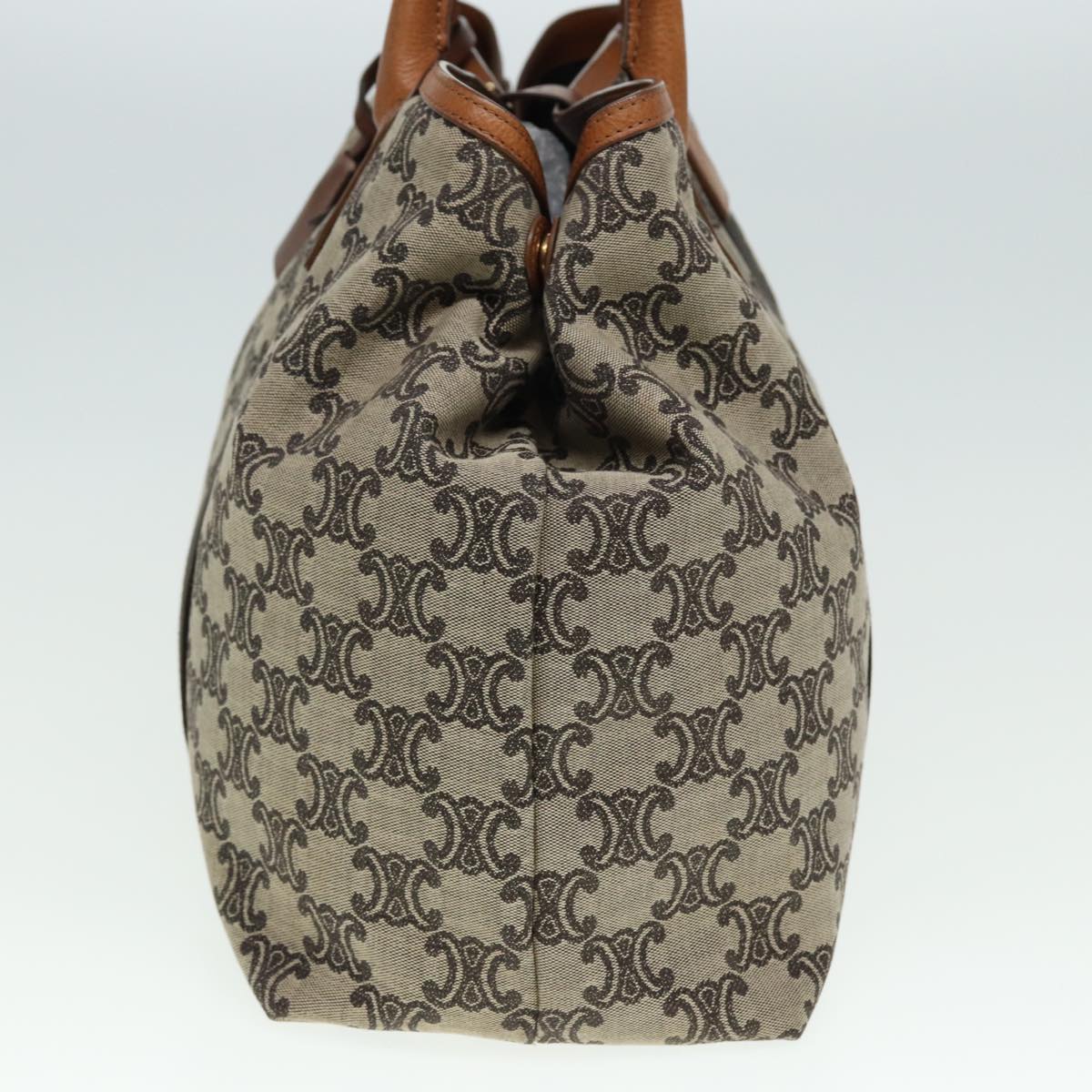Luxury CELINE Macadam Canvas Tote Bag Beige 80261