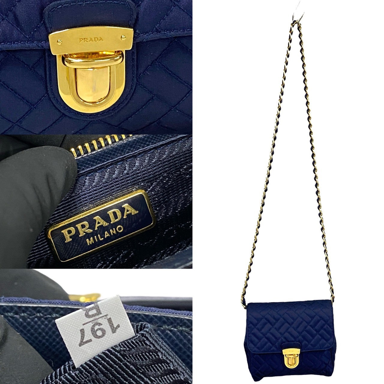 Prada Nylon Quilted Mini Shoulder Bag