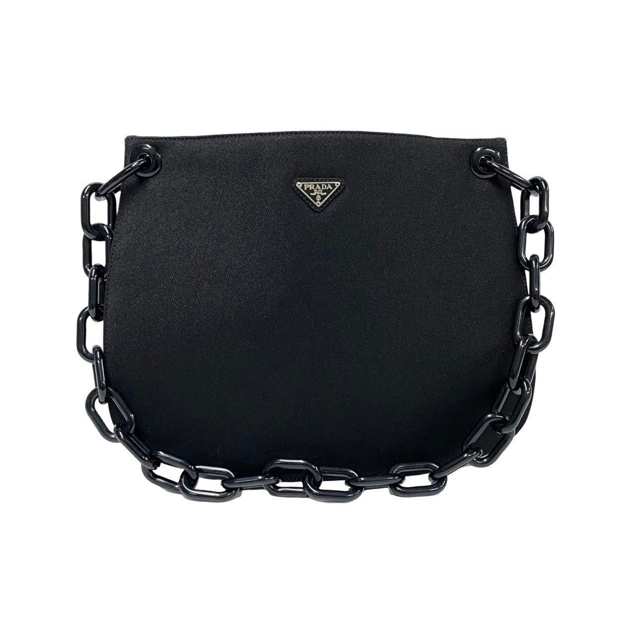 PRADA Shoulder Bag canvas black