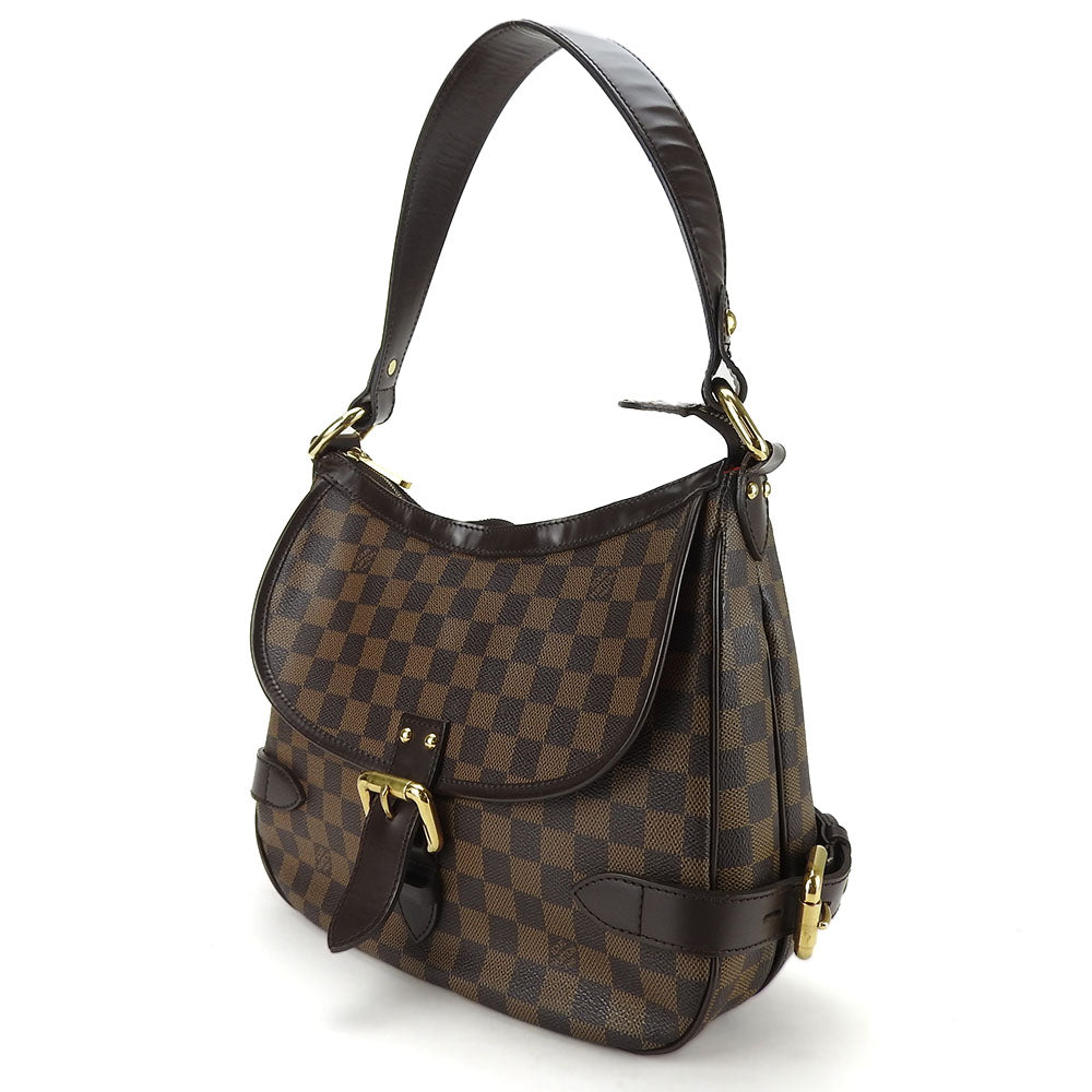 LOUIS VUITTON Handbag Damier Brown Damier Highbury