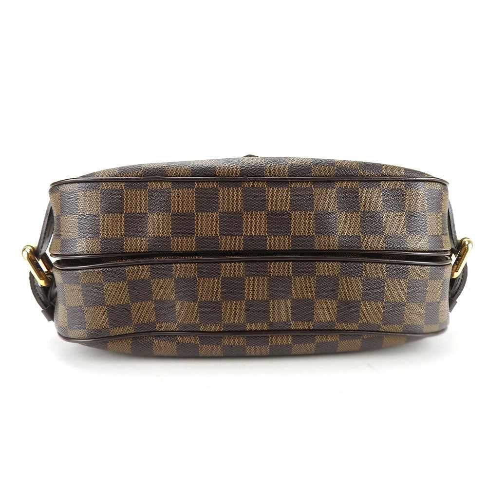 LOUIS VUITTON Handbag Damier Brown Damier Highbury
