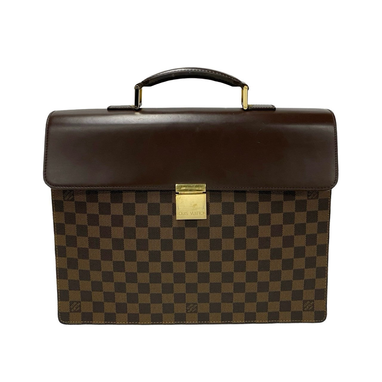 LOUIS VUITTON Business bag leather Brown Damier Altona GM
