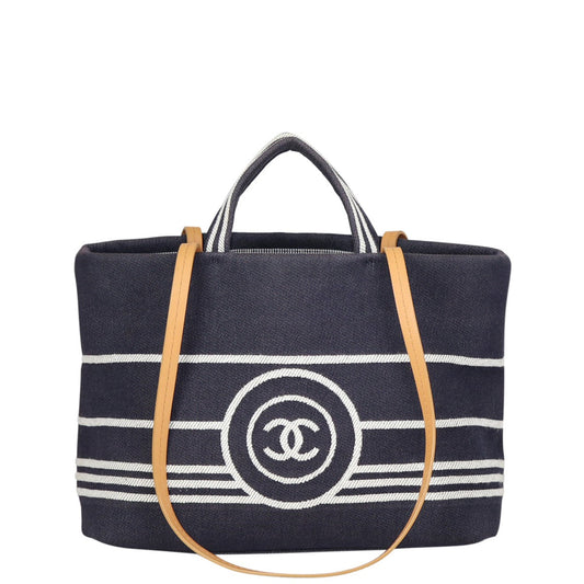 Chanel Denim Large Shopper Tote