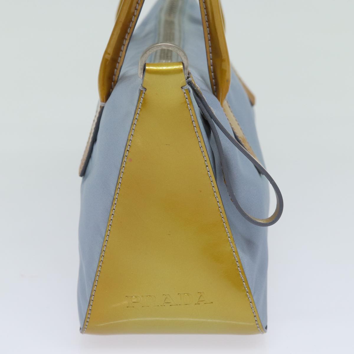 PRADA Hand Bag Nylon 2way Blue Auth