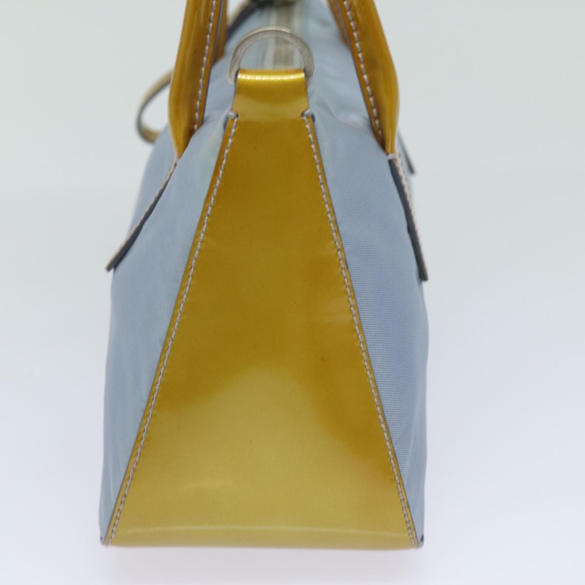 PRADA Hand Bag Nylon 2way Blue Auth