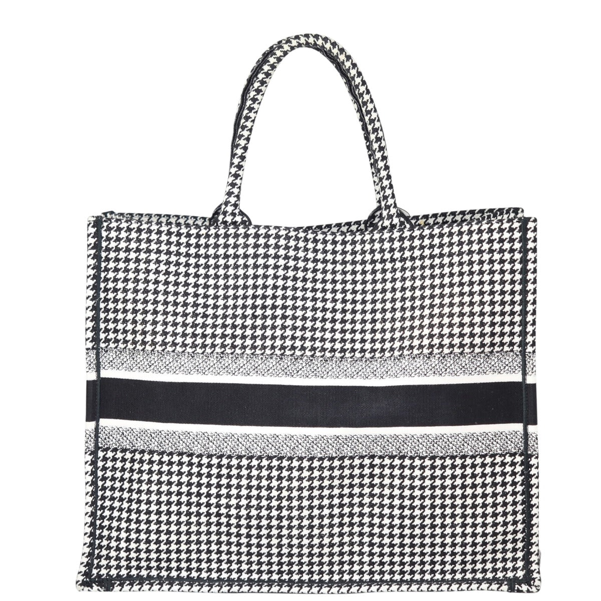 Dior Houndstooth Book Tote