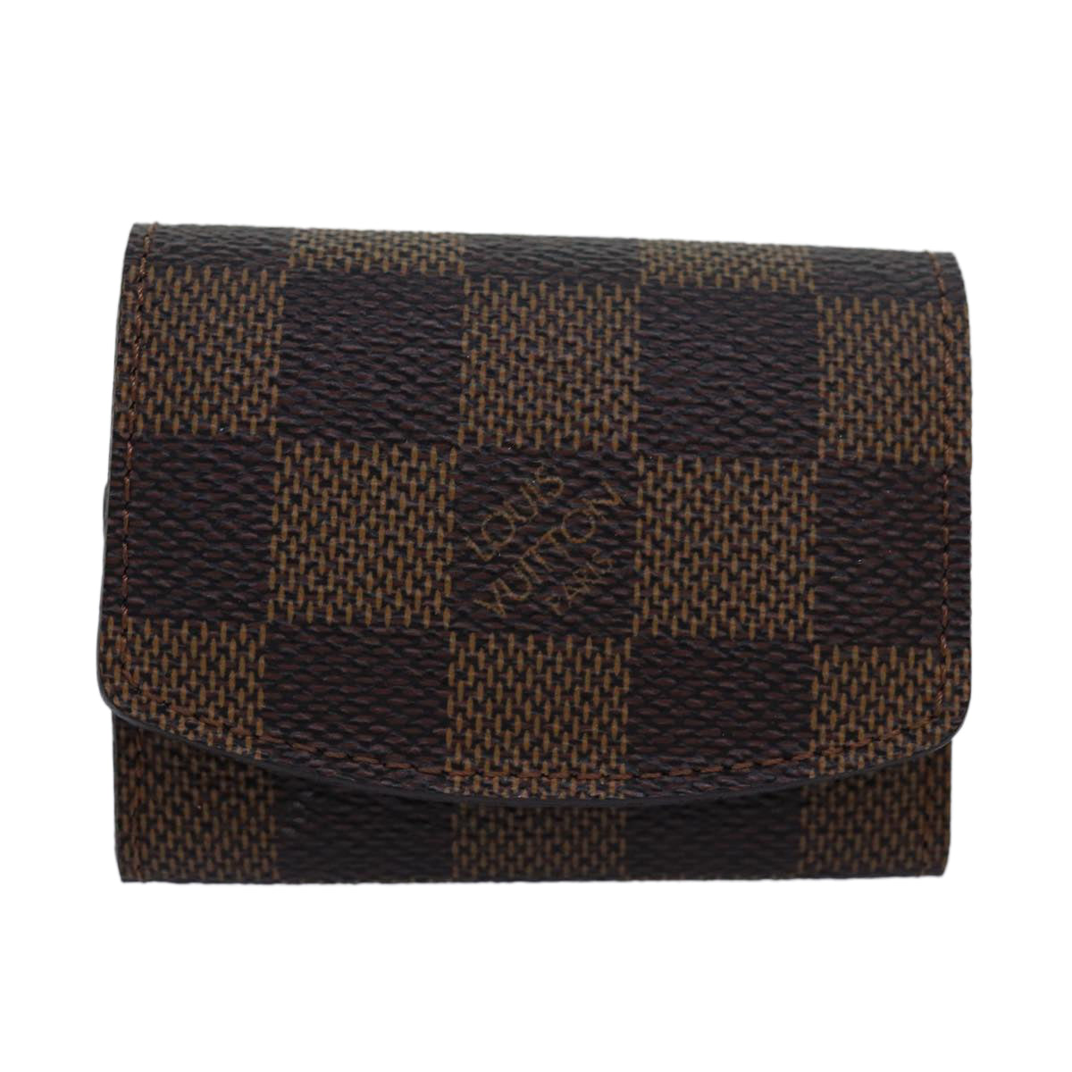LOUIS VUITTON Damier Ebene Cuff Case Cuffs M30964 LV Auth 80714