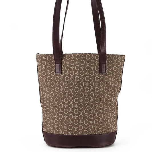CELINE Tote Bag Canvas, Leather beige Sulky Women