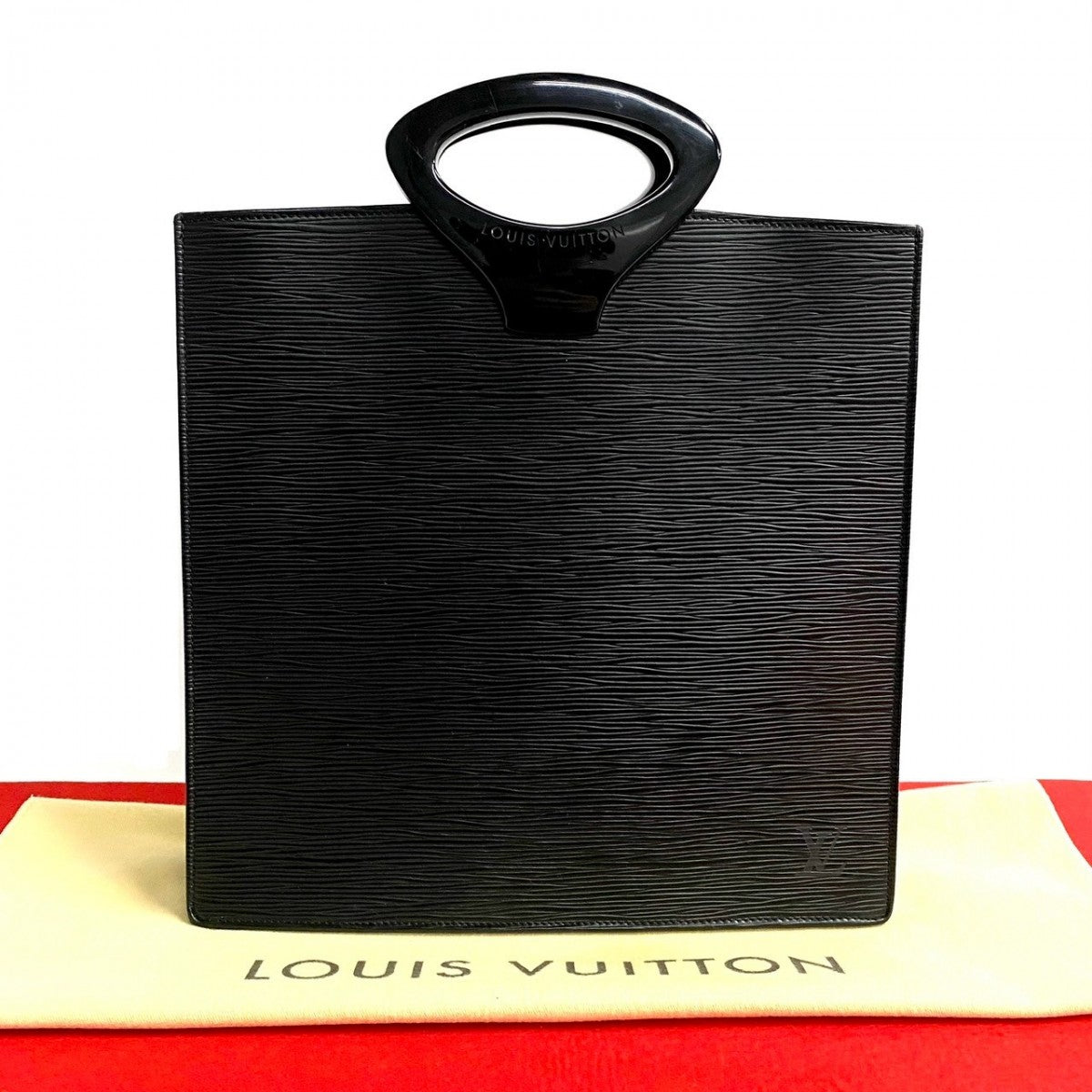 LOUIS VUITTON Handbag leather black Epi Ombre Women