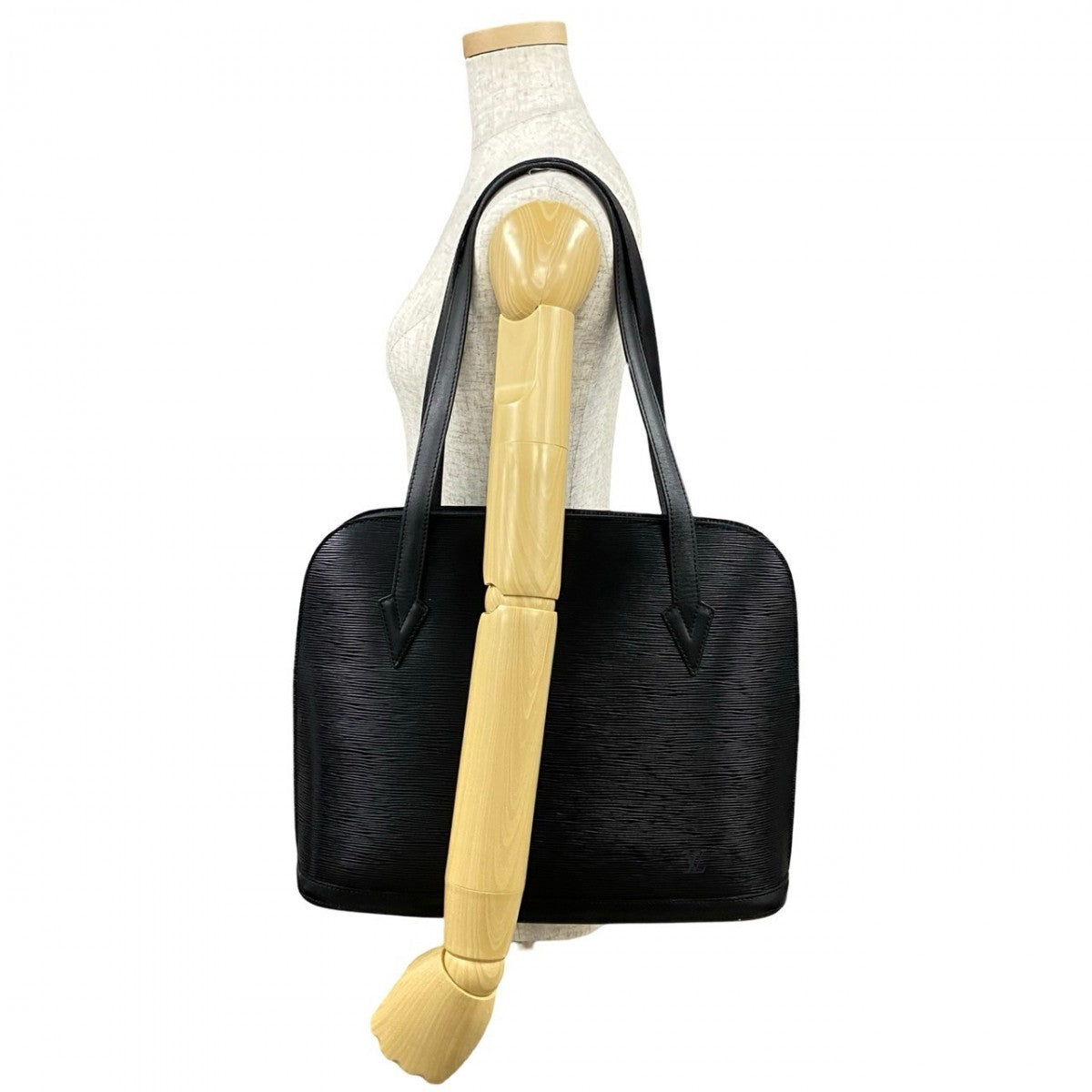 LOUIS VUITTON Tote Bag Epi Leather black Shoulder Bag Epi Lussac Women