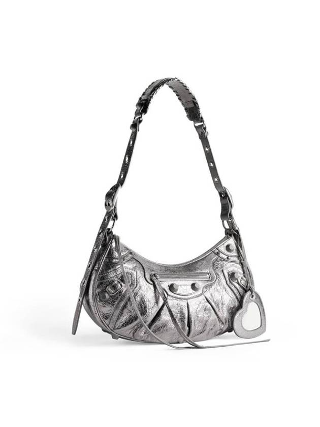 Luxury Balenciaga Trending 2026 Le Cagole Small Shoulder Bag Silver