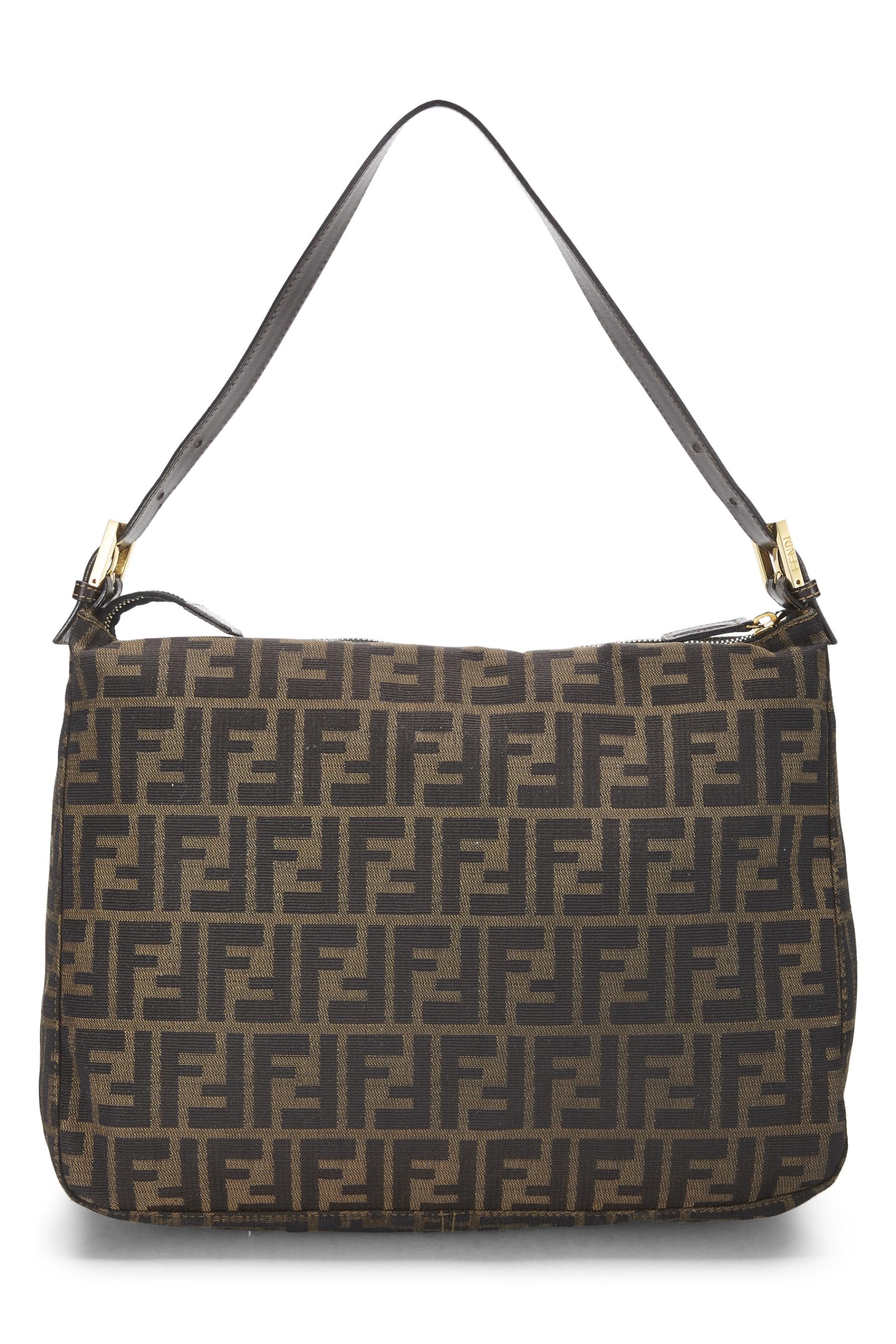 Fendi, Brown Zucca Canvas Shoulder Bag Large, Brown