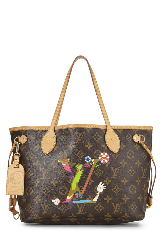 Louis Vuitton, Takashi Murakami x Louis Vuitton Monogram Hands Neverfull PM, Brown