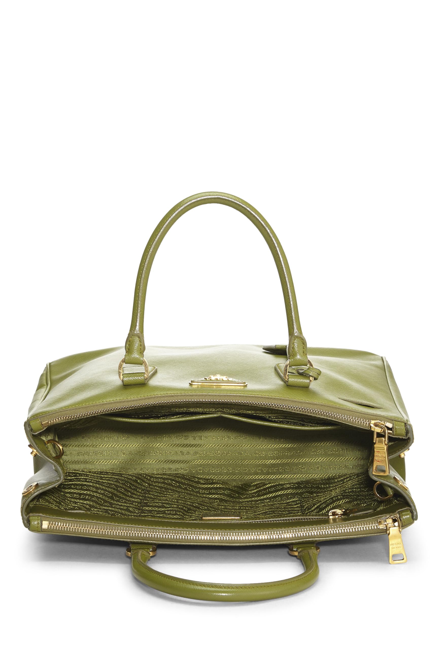 Prada, Green Saffiano Galleria Tote Medium, Green