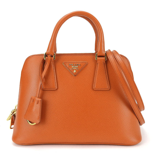 PRADA Handbag BL0838 Safiano leather Orange
