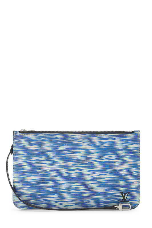 Louis Vuitton, Light Epi Neverfull Pouch MM, Blue
