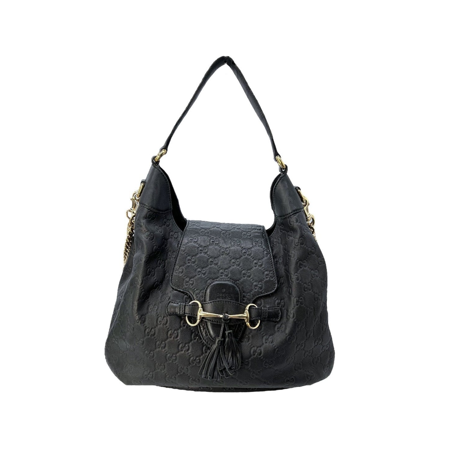 Gucci Leather Canvas Shoulder Bag