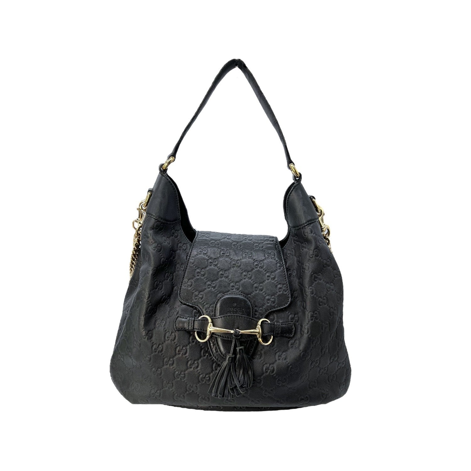Gucci Leather Canvas Shoulder Bag