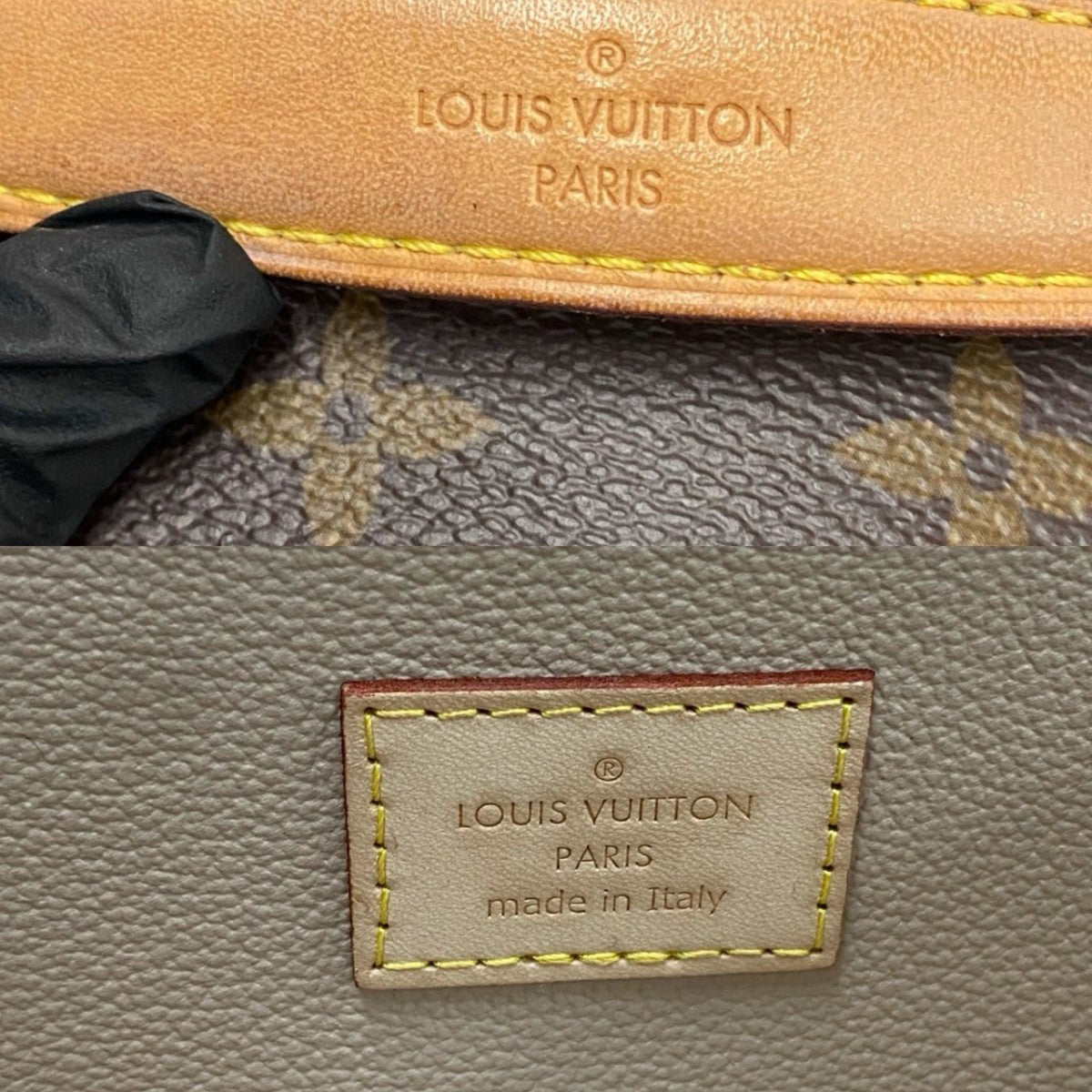 LOUIS VUITTON Handbag Leather, PVC Brown Monogram Nice mini Women