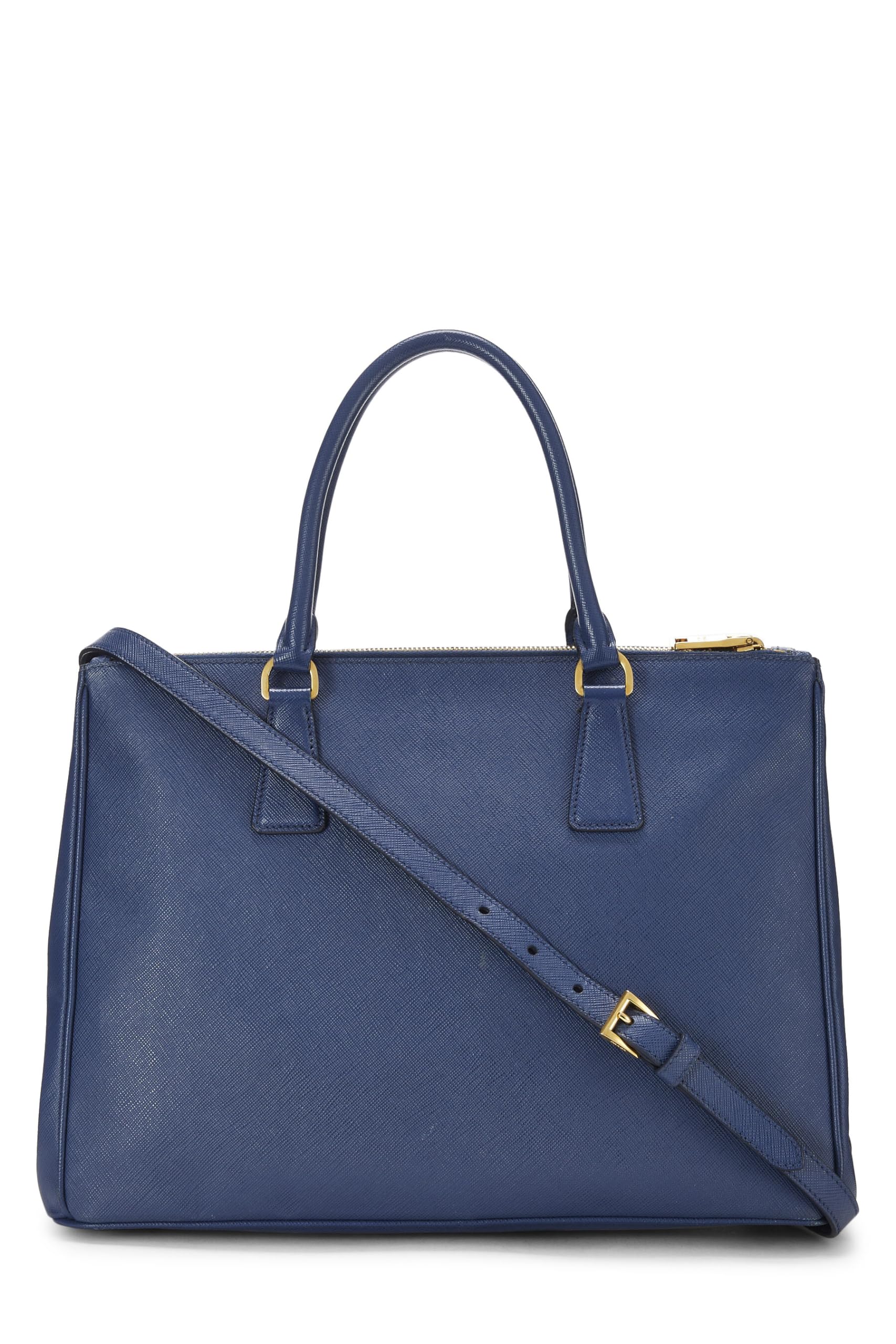Prada, Blue Saffiano Executive Tote Medium, Navy