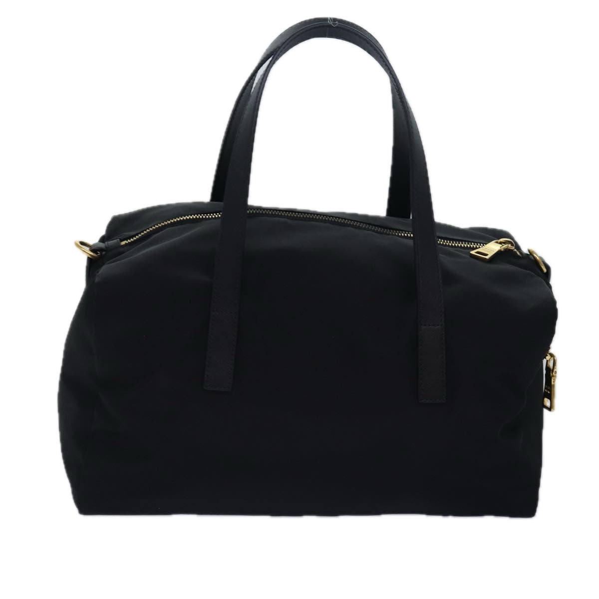 PRADA Hand Bag Nylon 2way Black Auth