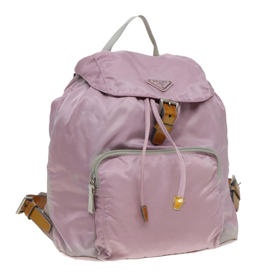 PRADA Backpack Nylon Pink Auth
