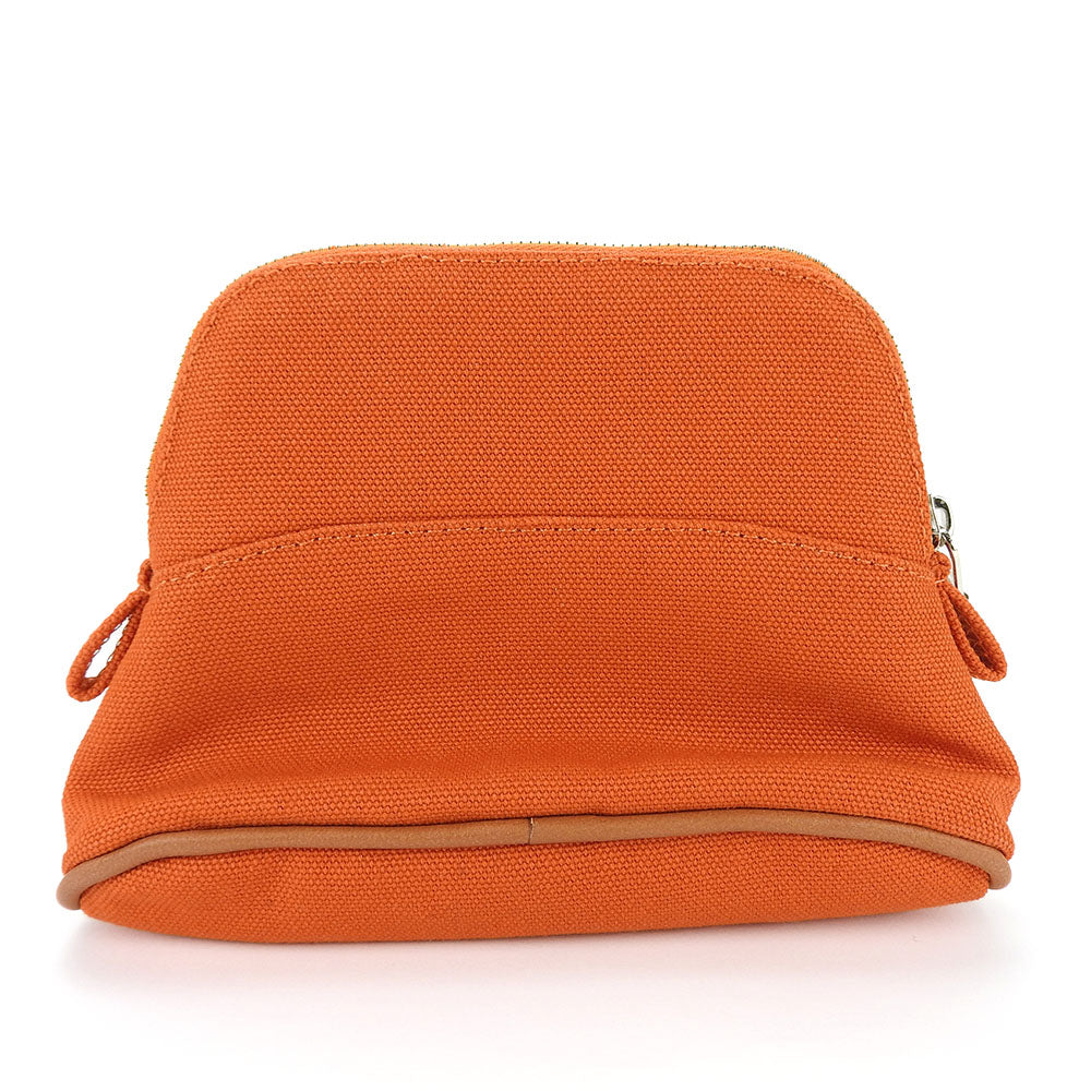 HERMES Pouch cotton ORANGE FEU Bolide Mini Mini Women