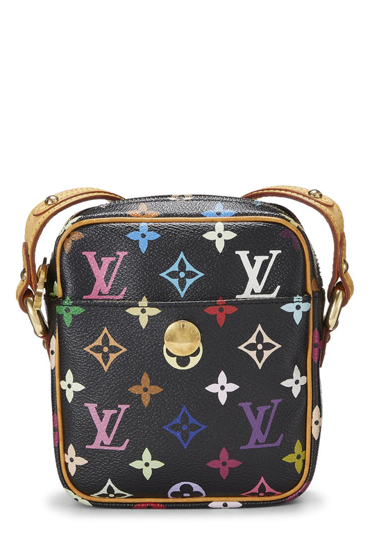 Louis Vuitton, Takashi Murakami x Louis Vuitton Black Monogram Multicolore Rift, Black