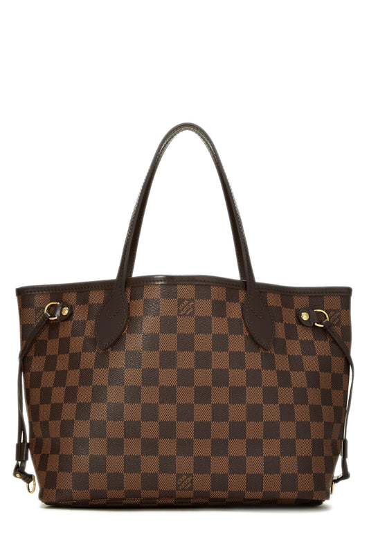 Louis Vuitton, Damier Ebene Neverfull PM, Brown
