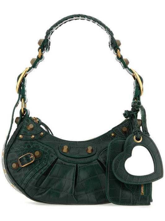 Luxury Balenciaga Trending 2026 Le Cagole XS Shoulder Bag Dark Green