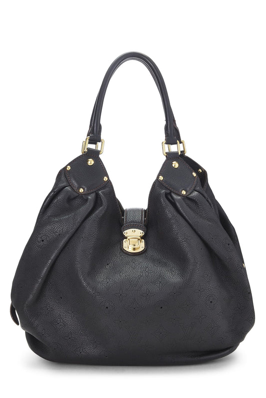 Louis Vuitton, Black Monogram Mahina Large, Black