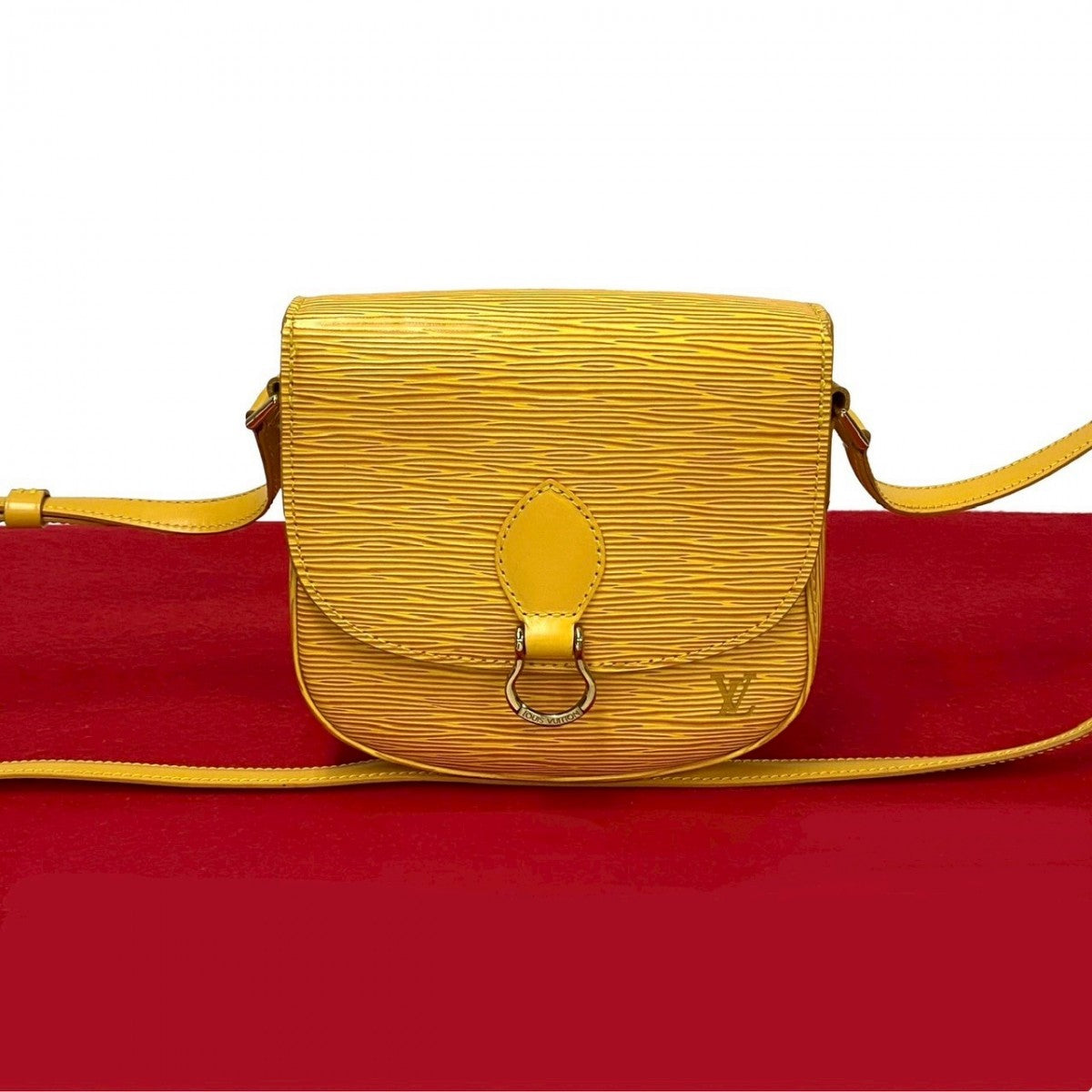 LOUIS VUITTON Shoulder Bag Epi Leather yellow Epi Mini Saint-Cloud Women